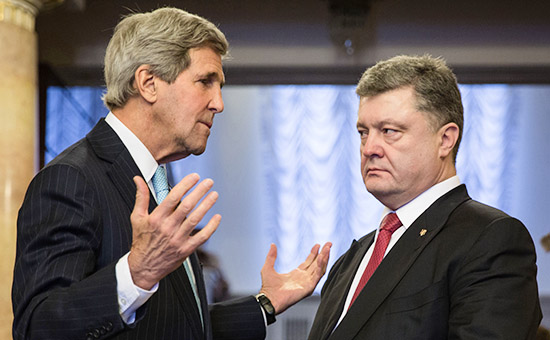 Керри предостерег Порошенко от попытки отбить у ДНР аэропорт Донецка